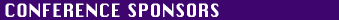 CONFERENCE SPONSORS