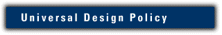 Universal Design Policy