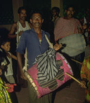 drummer in a pandal