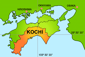 Shikoku map.